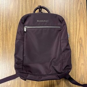 Briggs & Riley Plum Slim Backpack